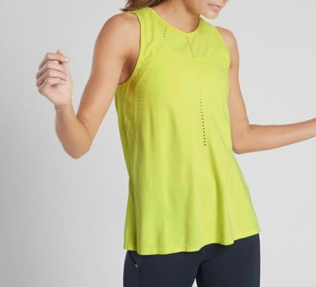 ATHLETA Foothill Tank, Neon Yellow