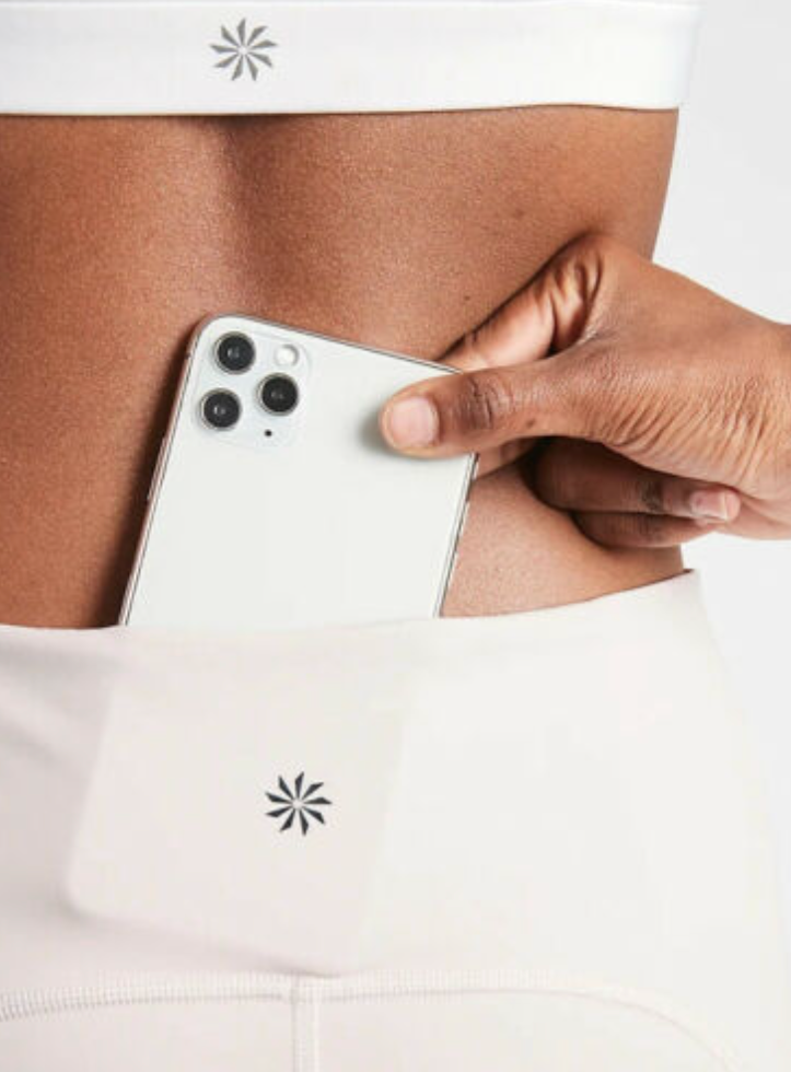 ATHLETA Ultimate Stash Pocket Capri, Veil Grey, XS A8