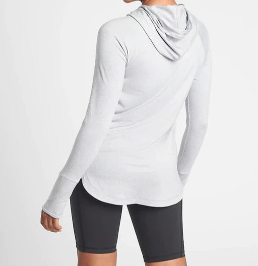 ATHLETA Uptempo Hoodie Sweatshirt, Grey Large New! B3