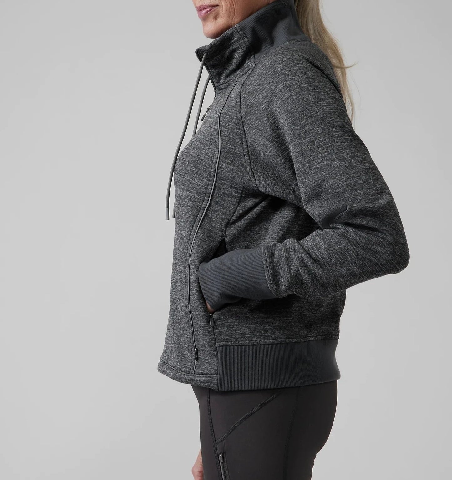 ATHLETA Altitude Sweatshirt, Grey Heather NWT XS B3