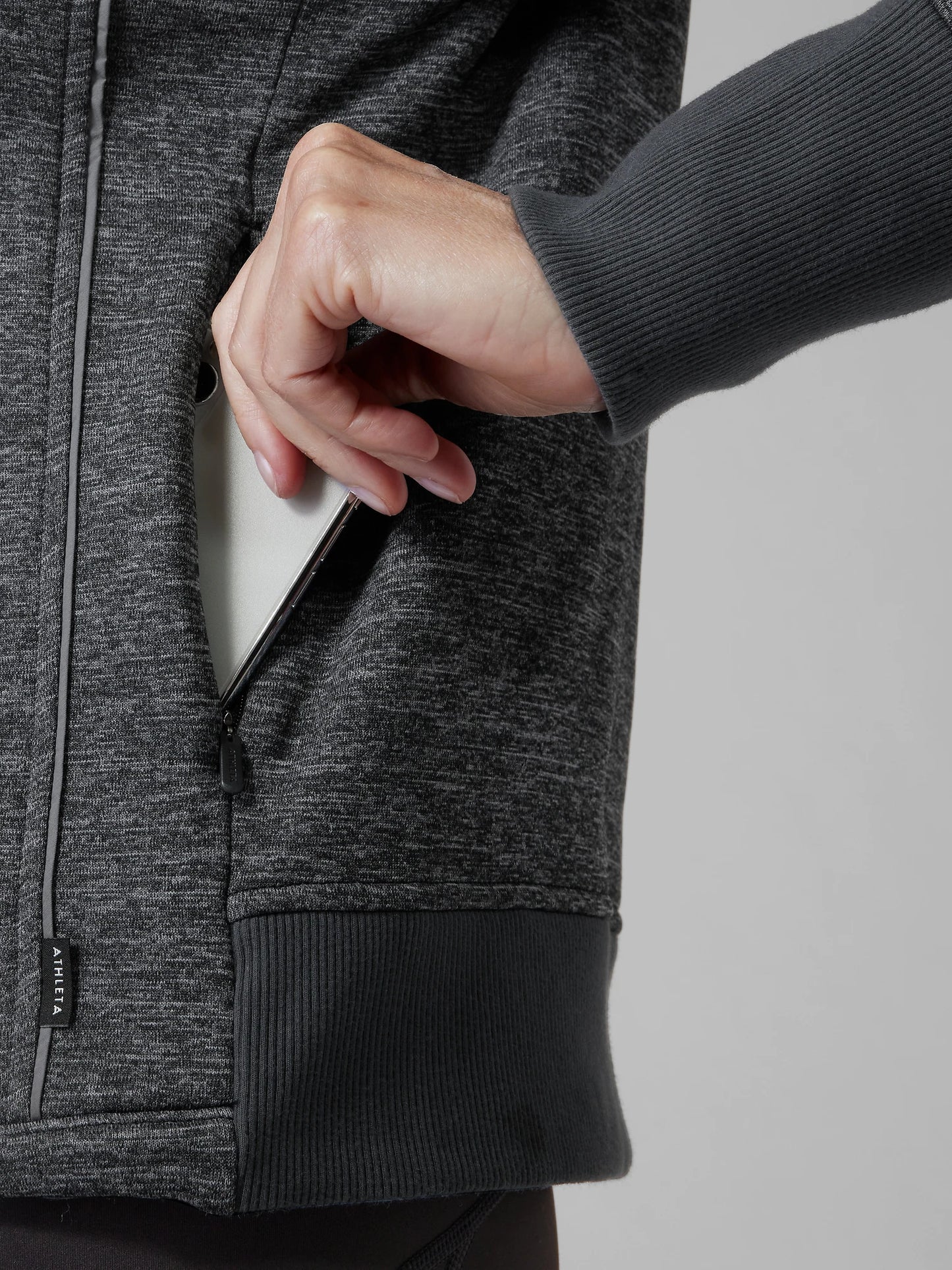 ATHLETA Altitude Sweatshirt, Grey Heather NWT XS B3