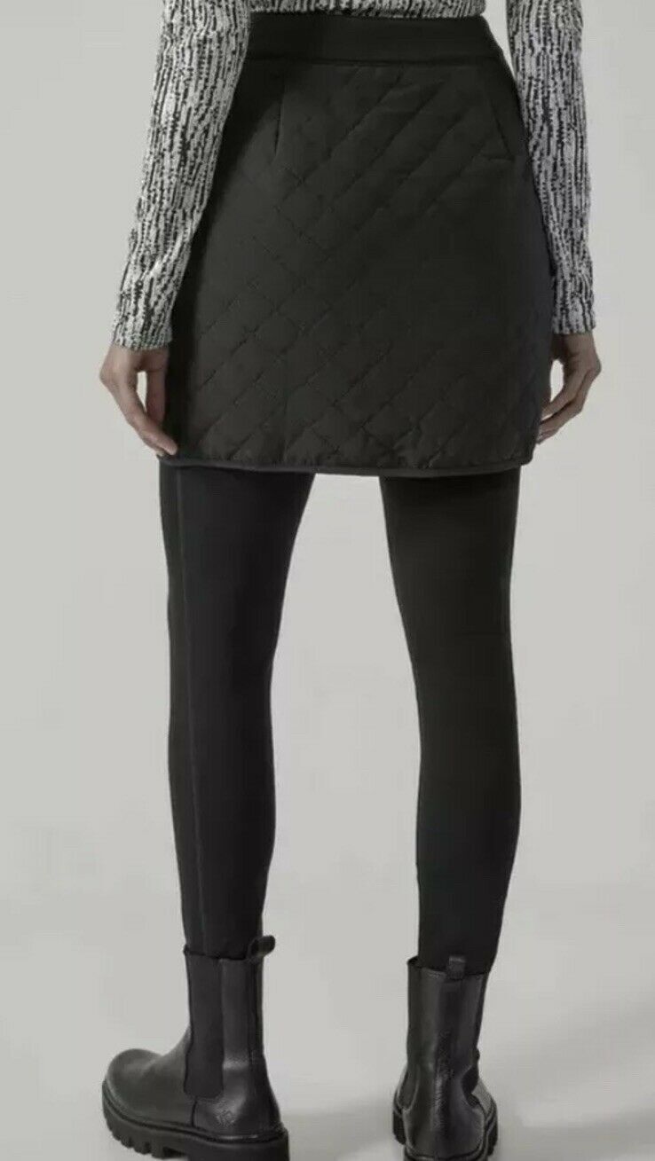 ATHLETA Apres Ski Skirt, Black, 6 NEW! A6