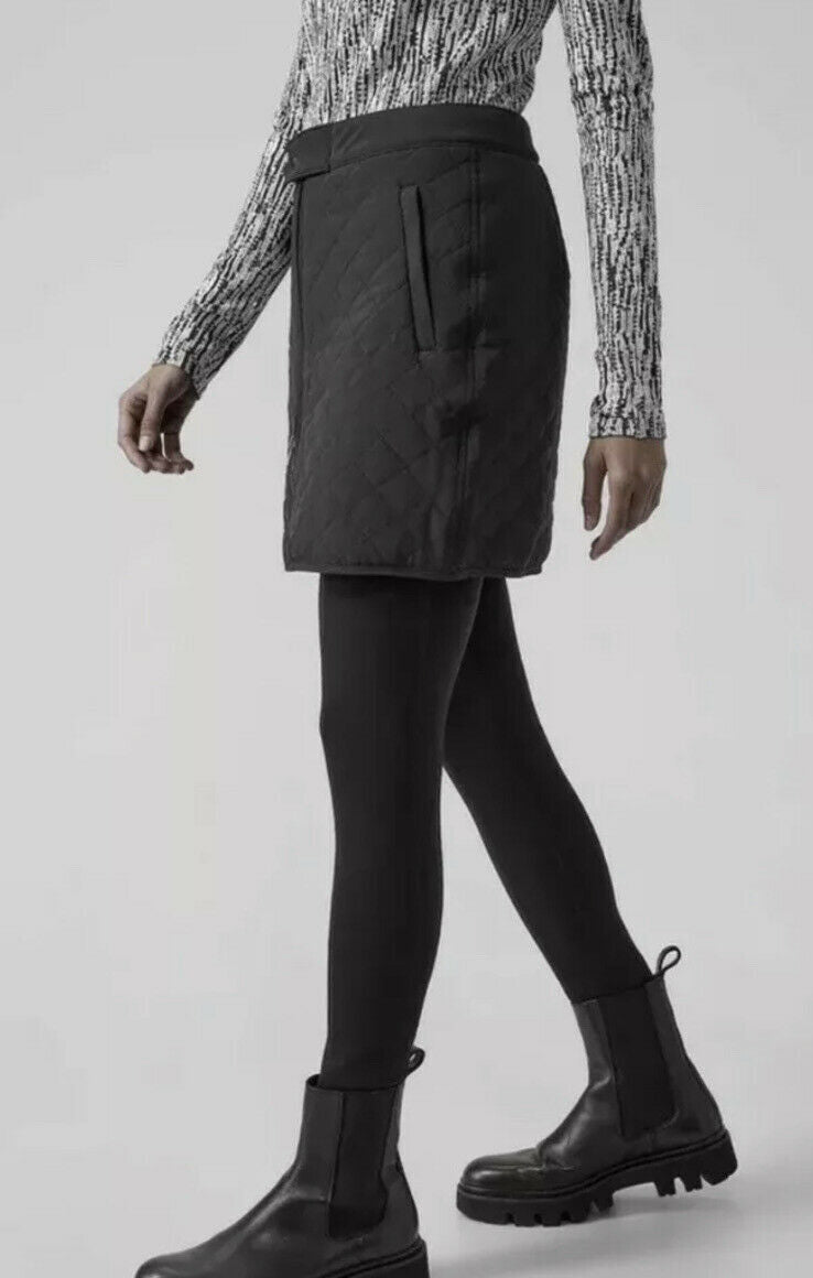 ATHLETA Apres Ski Skirt, Black, 6 NEW! A6