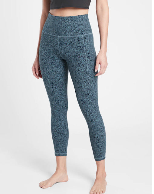 ATHLETA Salutation Stash Pocket 7/8 Textured Tight (NEW) XS