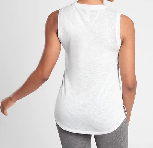 ATHLETA Breezy Tank White, Large Tall  NEW!(A1)
