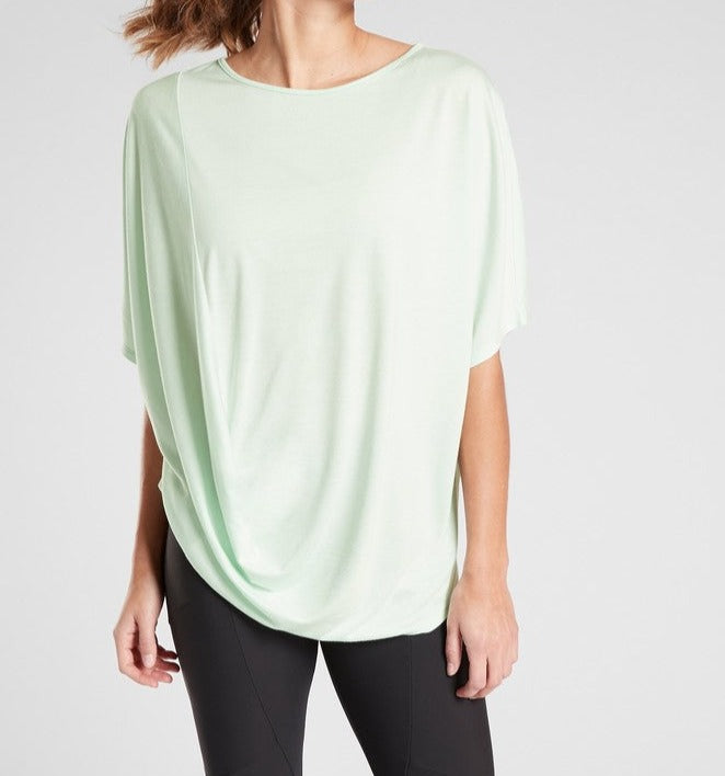 ATHLETA Dolman Tee, Mint Sorbet, XL