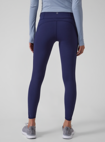 ATHLETA Rainier Tights, Dress Blue, 2X New! B10