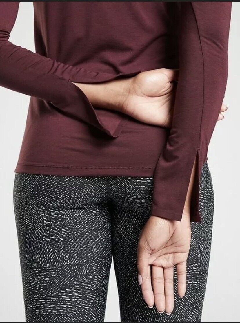 ATHLETA Essence Groove Top, Antique Burgundy