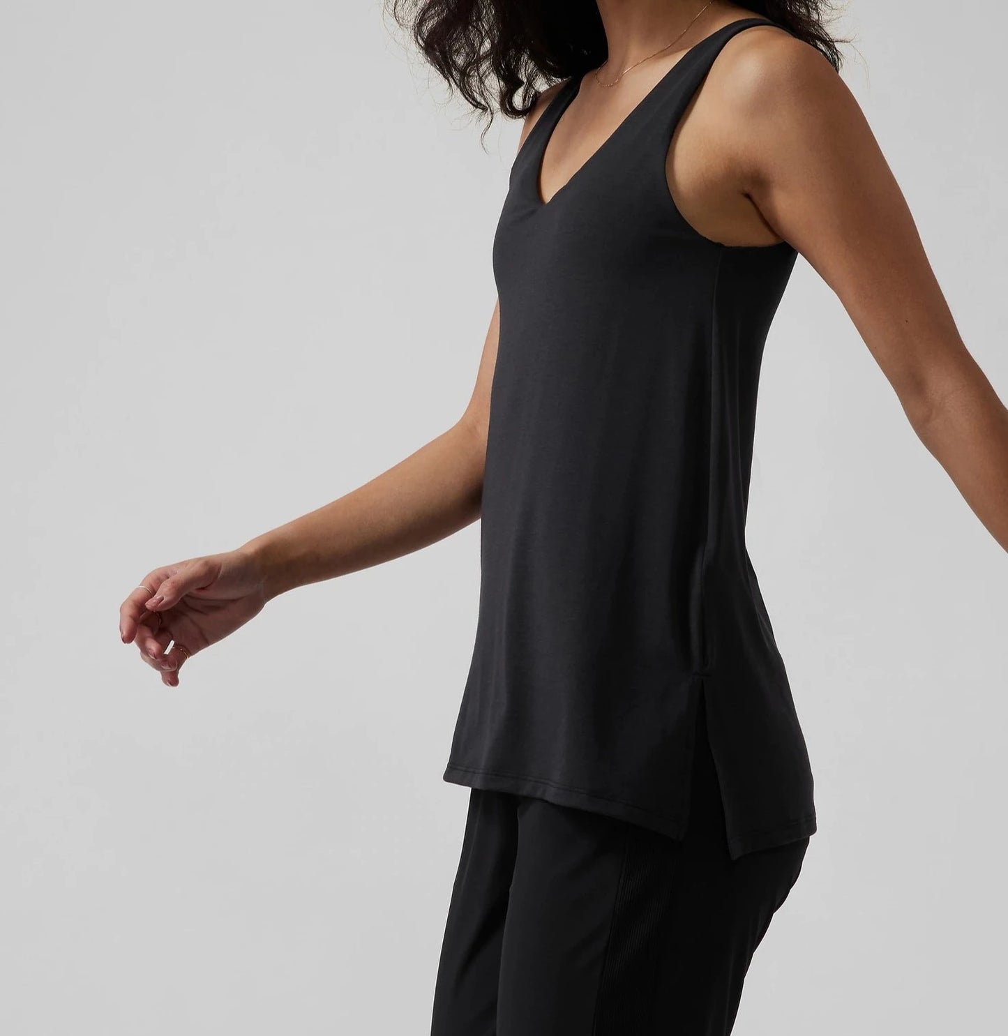 ATHLETA Essence Support Tank, Black Small NEW! (A2)