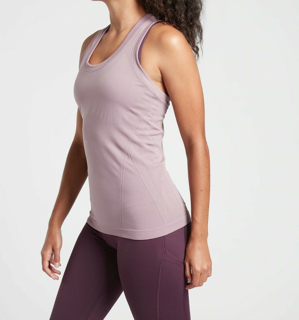 ATHLETA Momentum Tank, Floral Mauve MEDIUM NEW! (A2)
