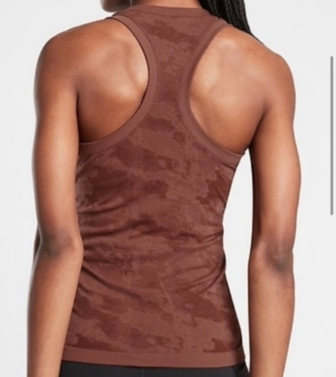 ATHLETA Momentum Tank Brown Camo, XL NEW! (A2)