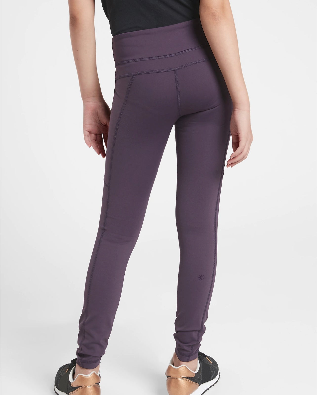 ATHLETA GIRL Snow Problem Tights Purple NEW! Large/12