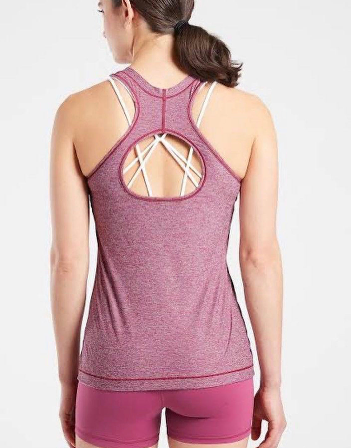 ATHLETA Nitro Tank, 1X, Heather Berry New! (A2)