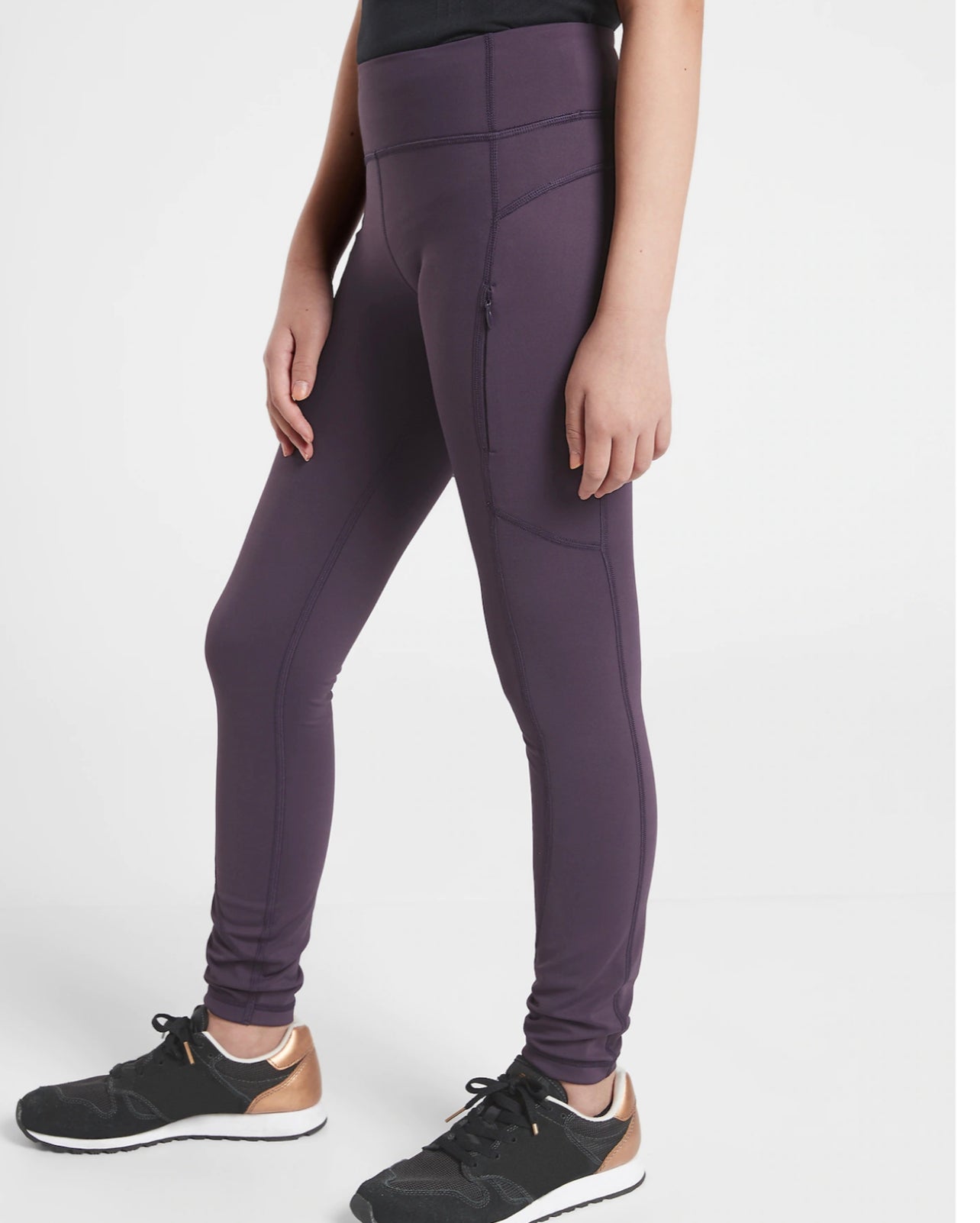 ATHLETA GIRL Snow Problem Tights Purple NEW! Large/12