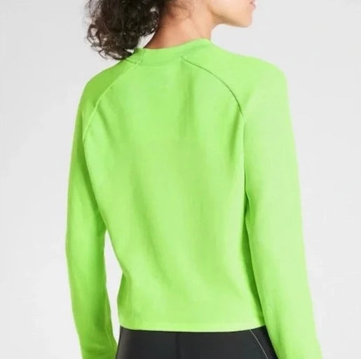 ATHLETA Neon Seamless Sweatshirt, Large New! B4