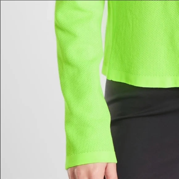 ATHLETA Neon Seamless Sweatshirt, Large New! B4
