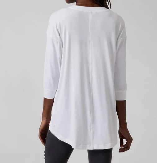 ATHLETA Tranquility Top, Bright White, XL NEW! A4