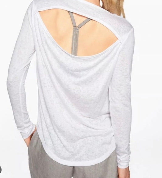 ATHLETA Breezy Long Sleeved, White New! A4
