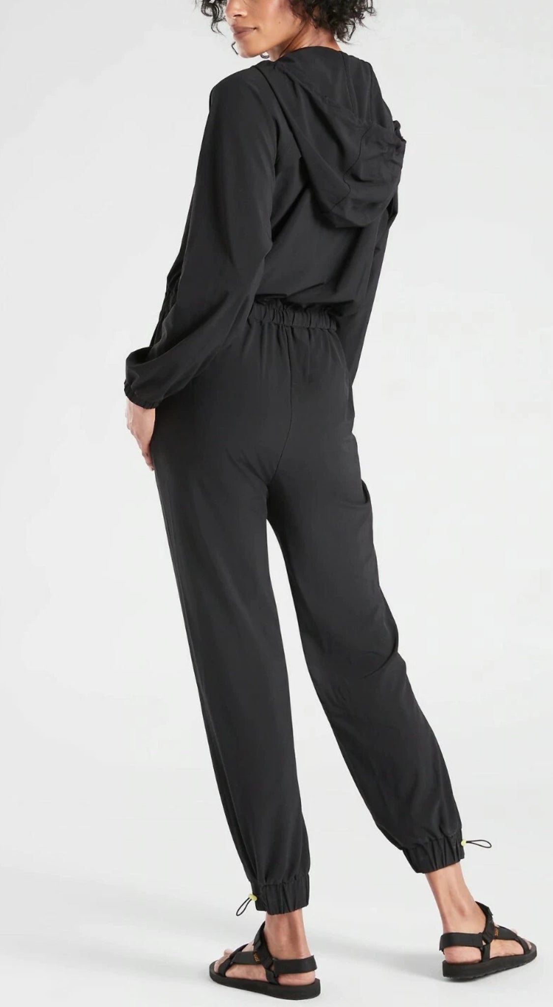 ATHLETA Dipsea Romper, Black, New! Size16.        B12