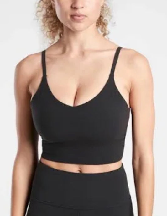 ATHLETA Elation V-Neck Crop D-DD Medium NEW