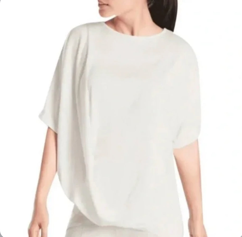 ATHLETA Dolman Tee, WHITE Small A4