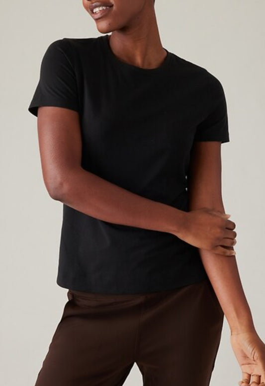 ATHLETA Outbound Tee 1X Black, New! A4