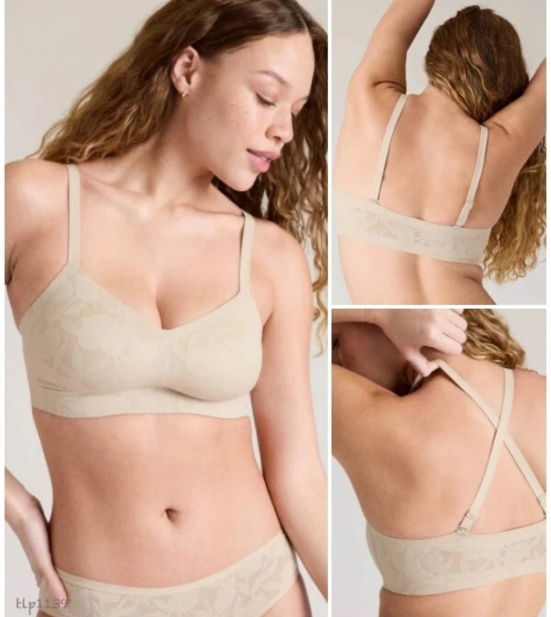 Athleta Ritual Lace Bra D-DD 1X Nude, New!