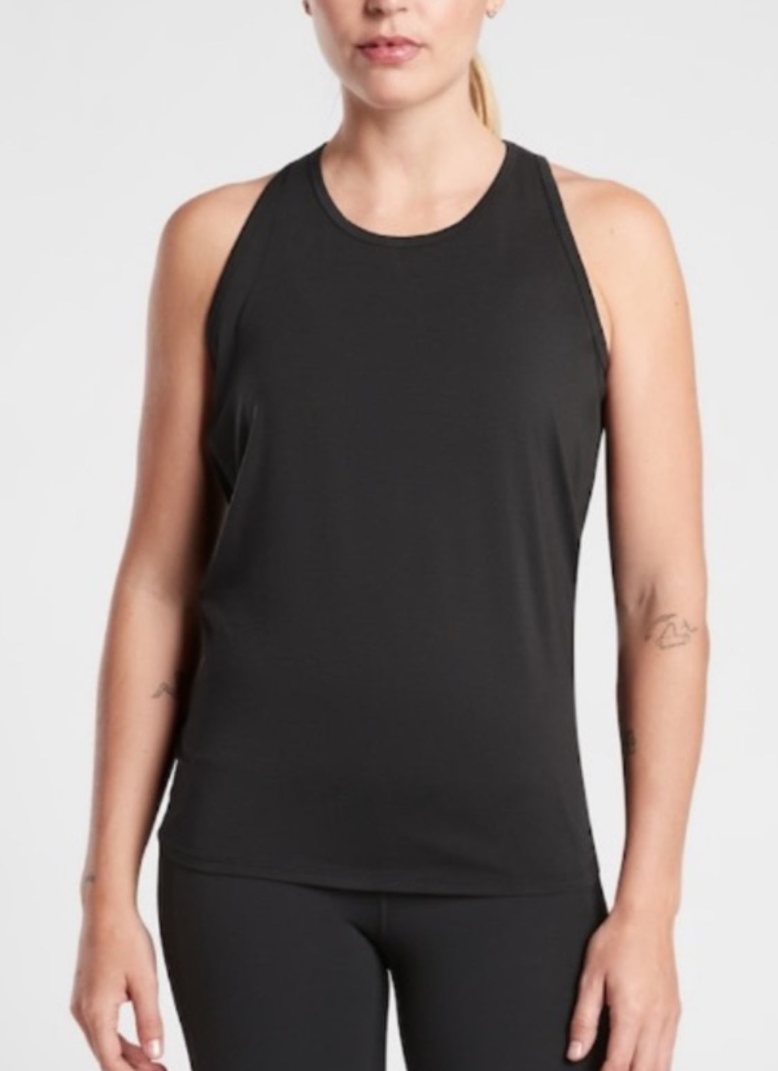 ATHLETA Essence Tie Back Tank, Black 2X NEW!A3