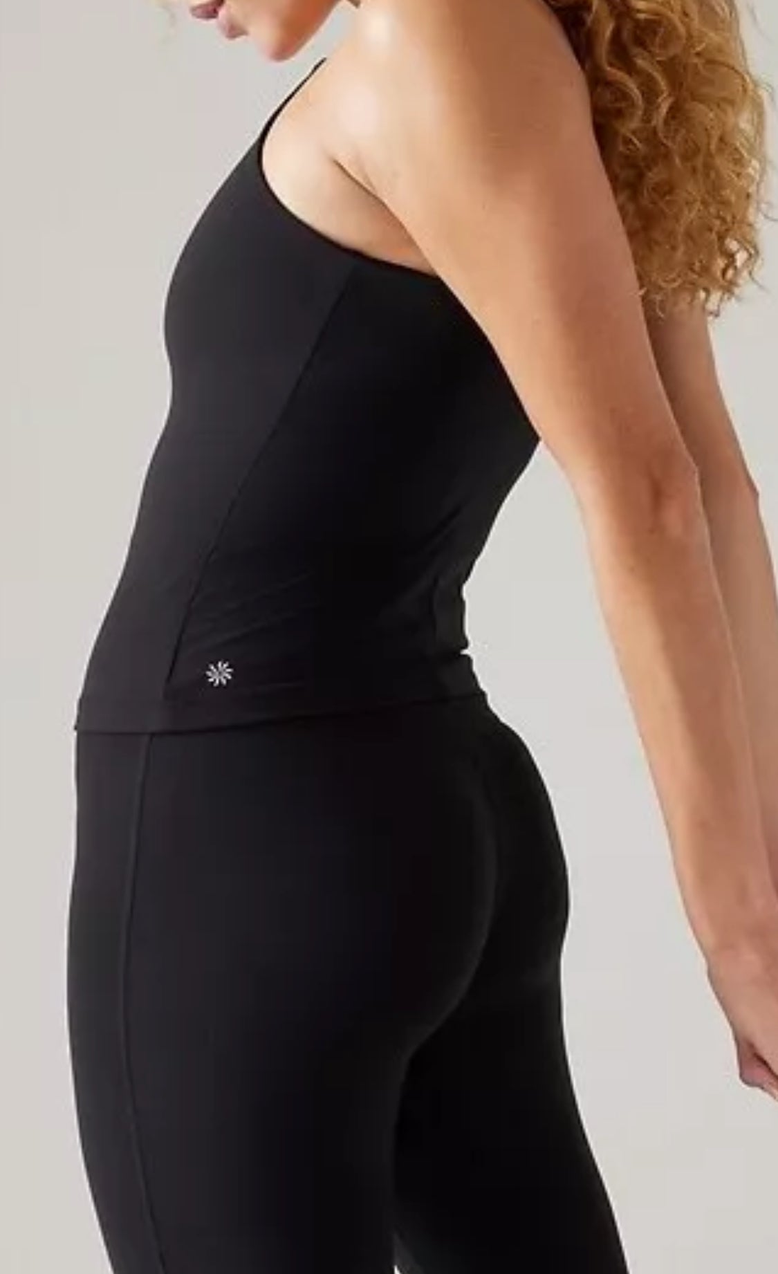 Athleta Elation V Neck Support Top, Black XL    D-DD, NEW! (A2)