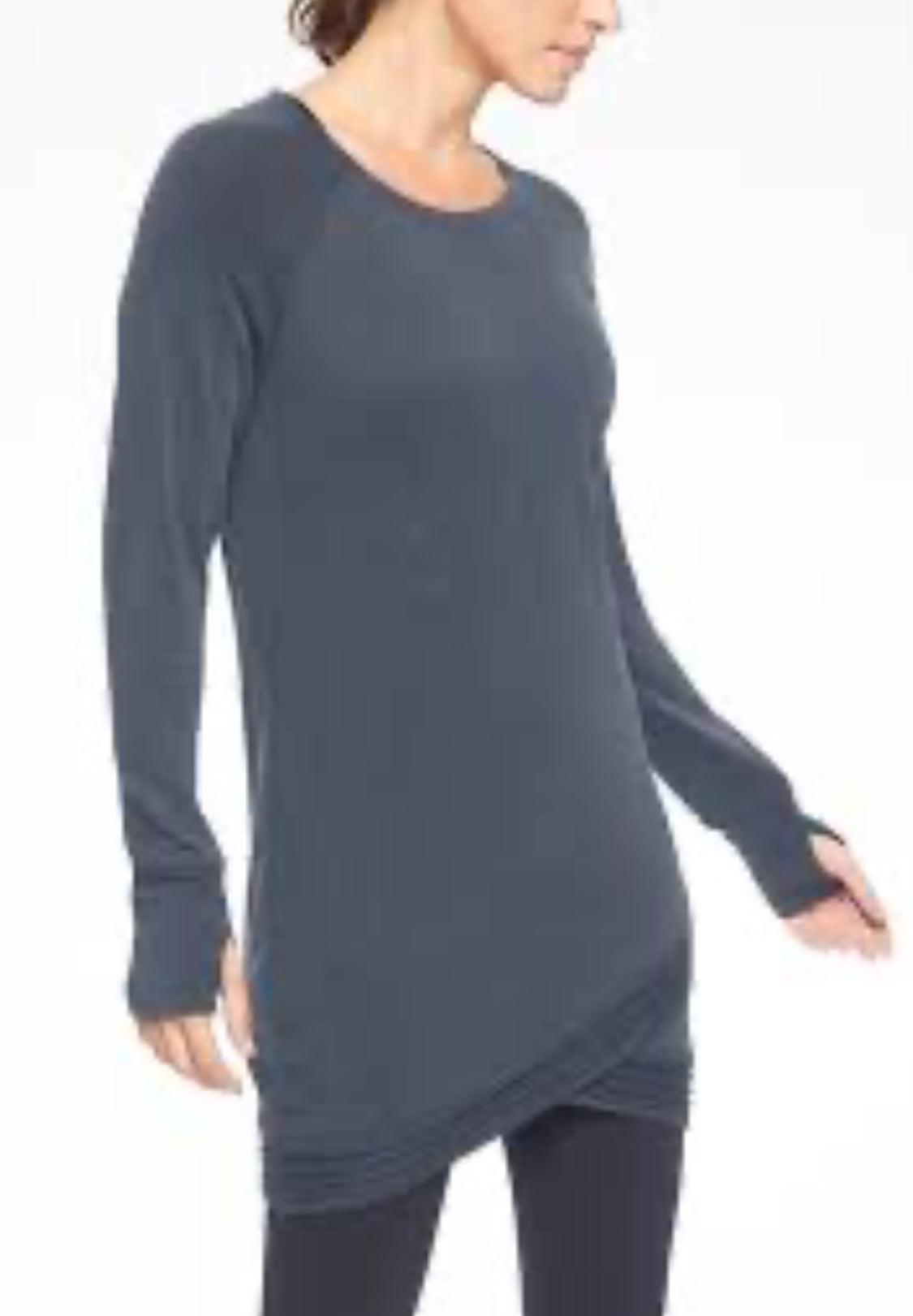 ATHLETA Serenity Criss Cross Dress, X-Small Dark Grey, New! B11