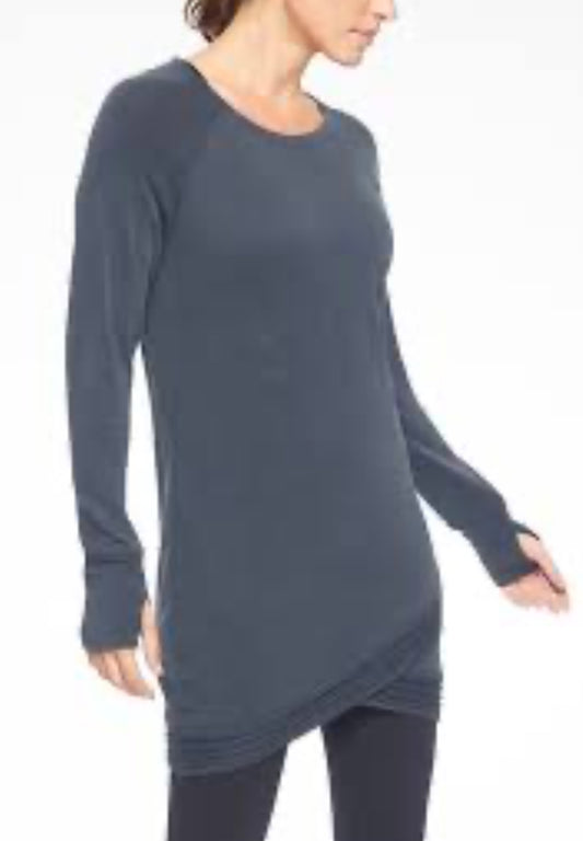 ATHLETA Serenity Criss Cross Dress, X-Small Dark Grey, New! B11