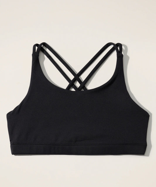 ATHLETA Girl Upbeat Bra 2.0 Black NEW! Small 7