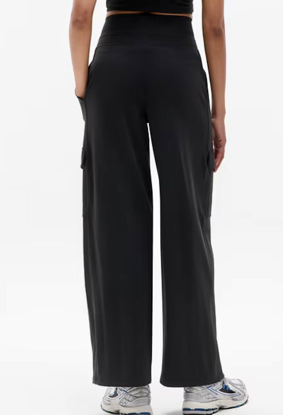 ATHLETA Venice Cargo Wide Leg, Medium-Petite Black, B10