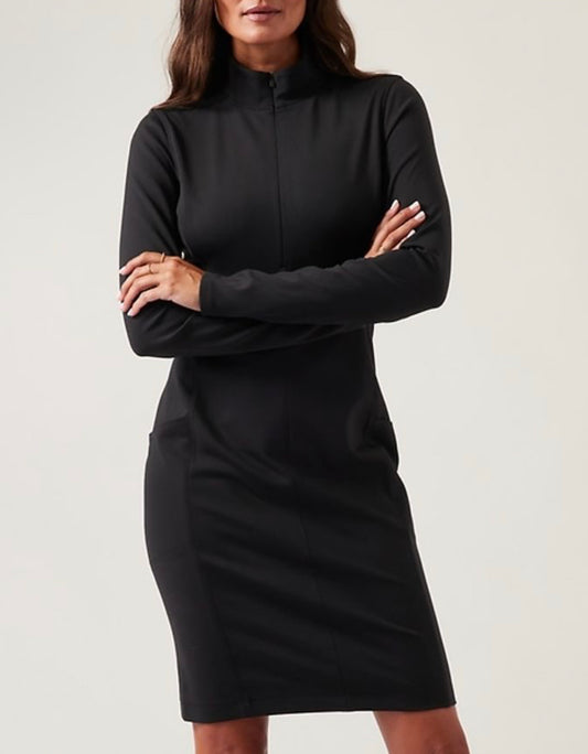 ATHLETA Delancey Dress, Black, X-Large New! B12