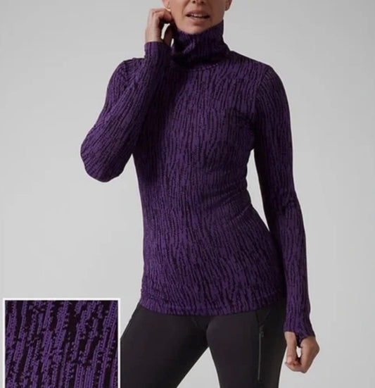 ATHLETA Flurry Elemental Turtleneck, Large NEW!  B1