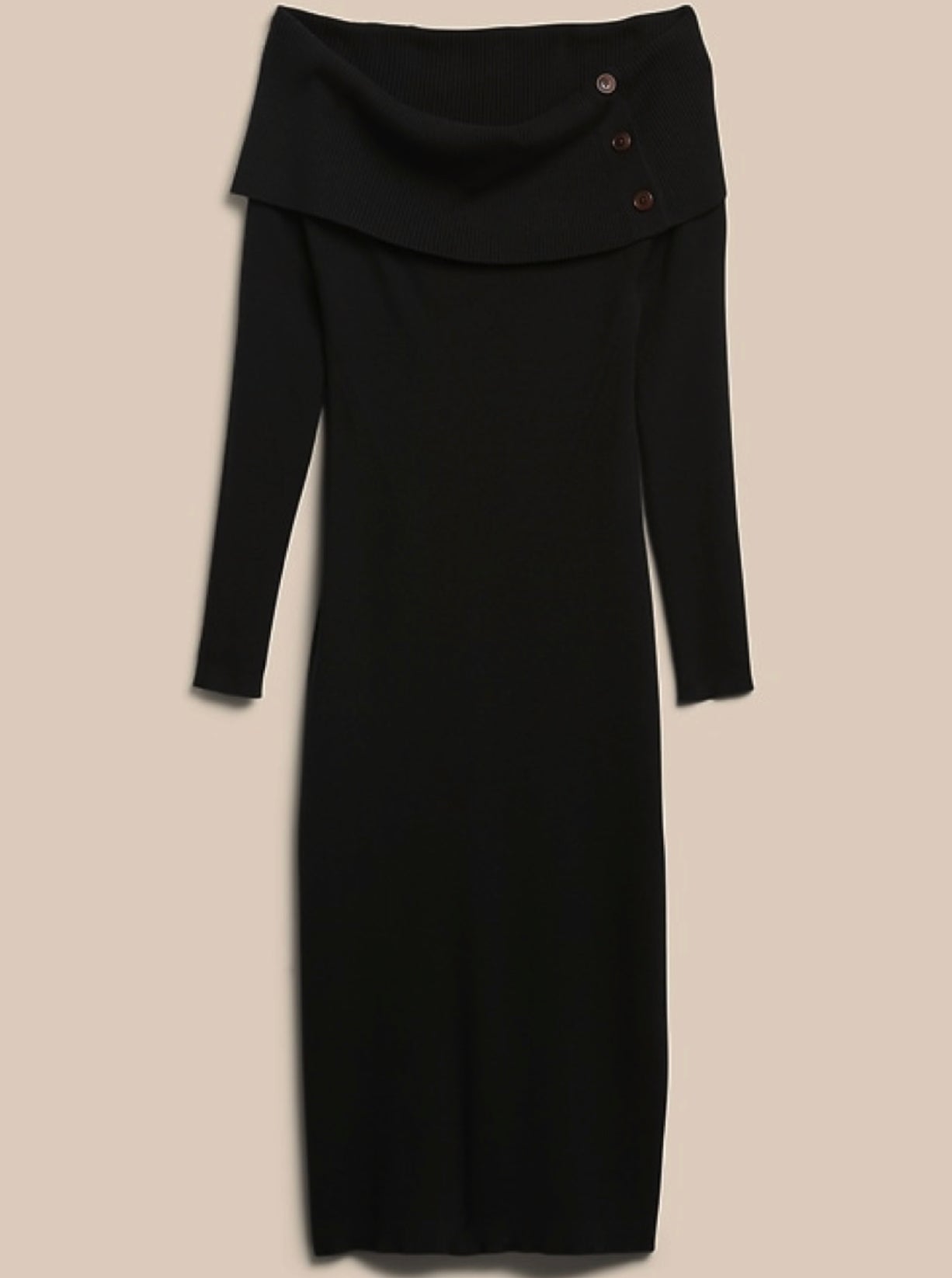 BANANA REPUBLIC Off The Shoulder Sweater Dress, Large New! B17