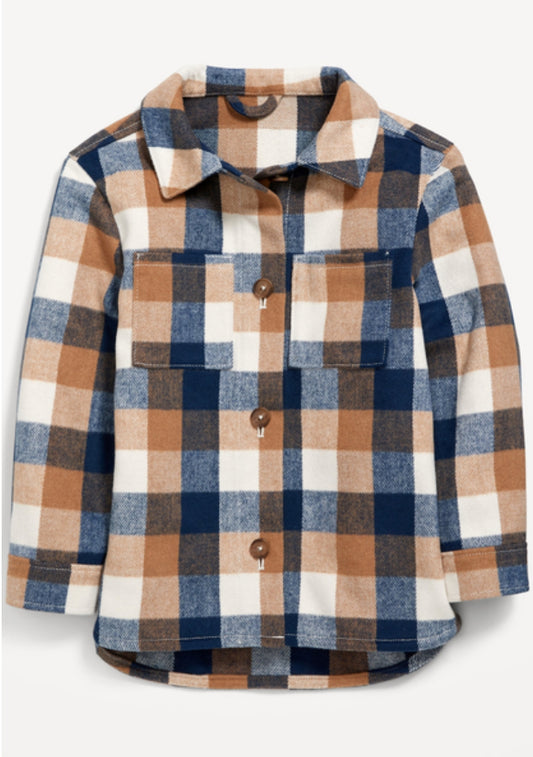 Old Navy Oversized Soft-Brushed Plaid Tunic