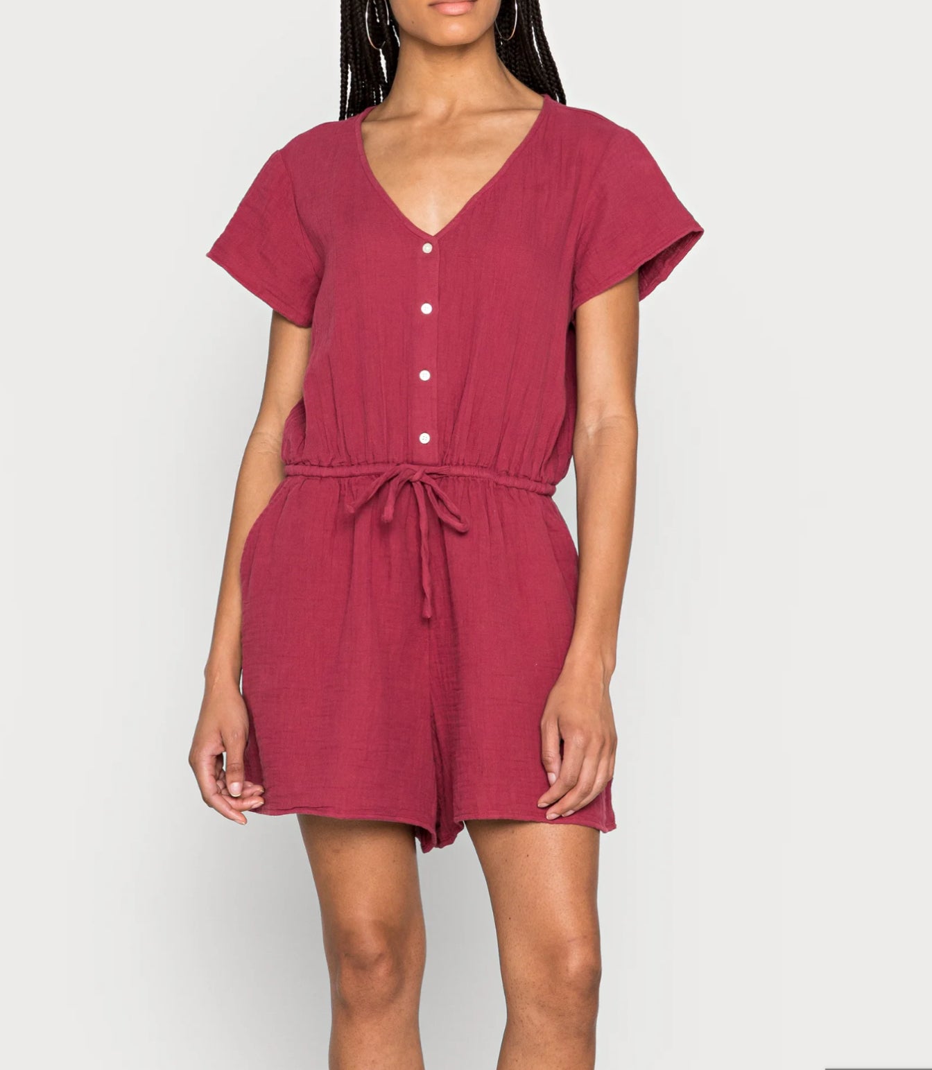 GAP Crinkle Gauze Shorts Romper