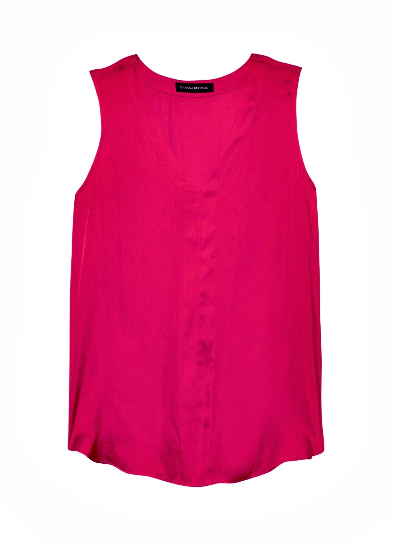 Banana Republic Soft Satin Sleeveless V-Neck Top