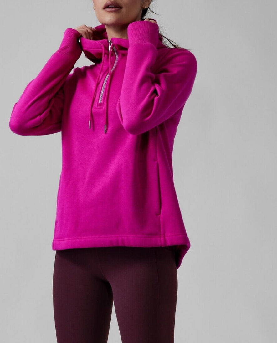 ATHLETA Cozy Karma 1/4 Zip Hoodie