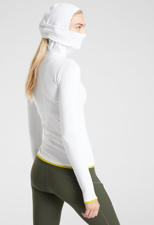 Athleta Flurry Balaclava Seamless Hoodie