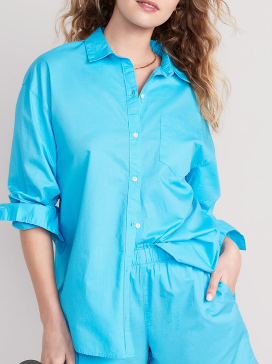 Old Navy Boyfriend Button Down Shirt