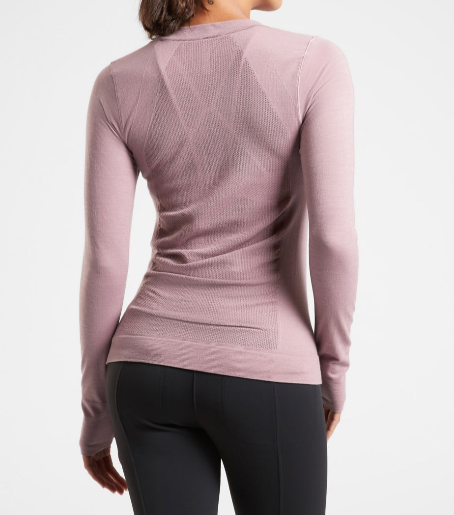 ATHLETA Foresthill Ascent Top, Floral Mauve, XL New! B4