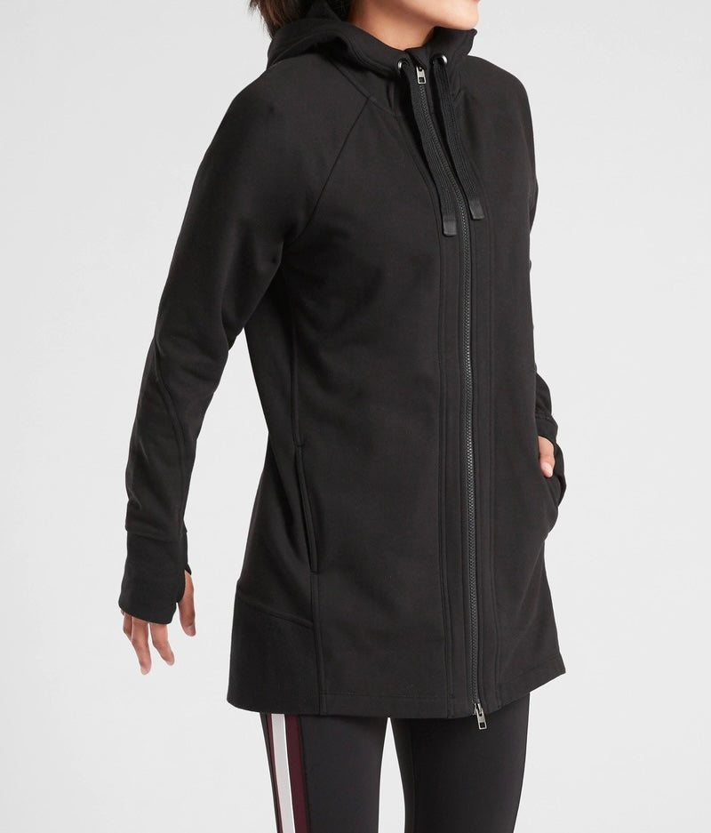 ATHLETA Triumph Long Hoodie, Black