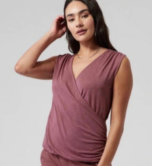 ATHLETA Breezy Wrap Tank Large, New!