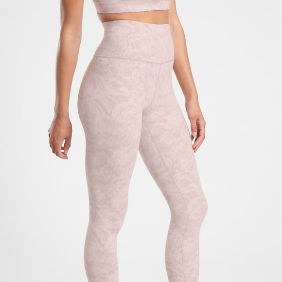 ATHLETA Elation Textured Tight, Frosted Floral Pink – Activejoyboutique