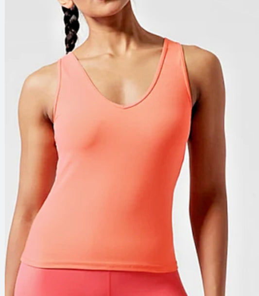 ATHLETA Transcend Tank, Coral XL NEW! (A2)