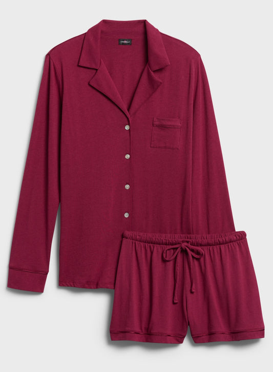 Cosabella Pajamas, Cranberry, Small NEW! A11