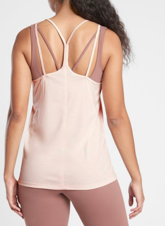 ATHLETA Posture Essence Tank, Pink Small NEW! (A2)