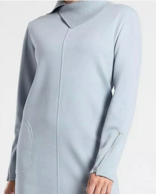ATHLETA Cozy Karma Vela Dress, Blue, Medium New! B10